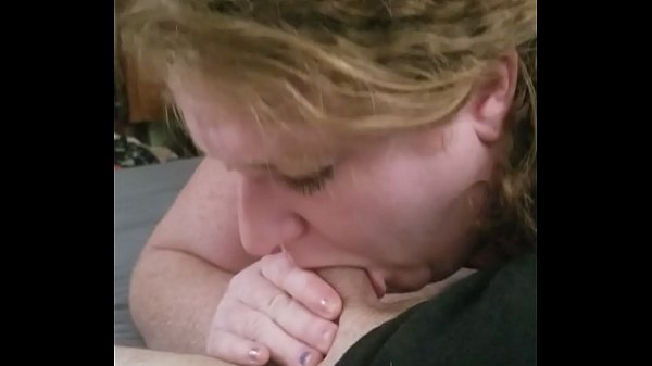 Fat redhead swallows cock whole
