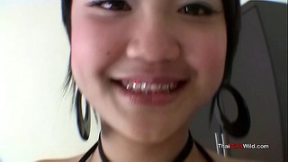 B Faced Thai Teen is Easy Pussy for the Talented Fuck Guest