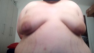 Busty Chubby Shaking Big Tits in Chair
