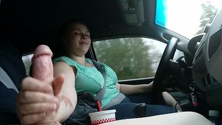 Milking His Cock on the Way Household