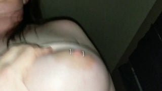 Thicc busty wife riding and squirting on hubby’s dick