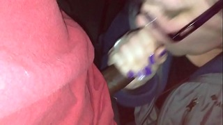 Curious Co Worker Sucks Black Cock