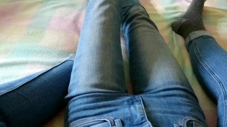 Lesbian Touches Her Girlfriend Until She Cums Tough