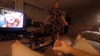 Scarlett Bust Husband Jerking Off