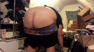 Buttcrack Putting Clothes Away Young