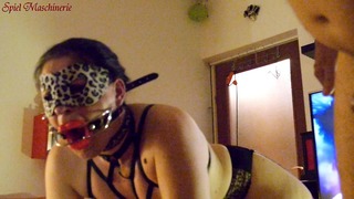 Duck Face Slut Slave With Dental Gag Dicked Wild