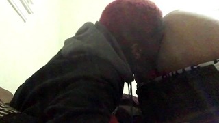 Eating Her Ass Pussy Moist