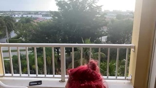 Fucking Bbw at Balcony Public