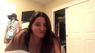 Striptease Dancing in Bedroom. Twerk