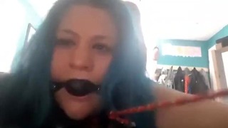 Tattooed Hoe Gagged and Fucked