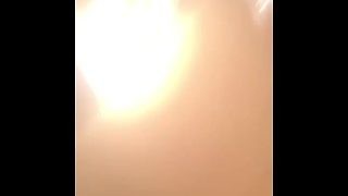 BBW fingers herself in the shower