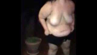 Hot bbw swimsuit strip tease and twerk