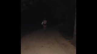 Hot outside running topless. *CAUGHT*