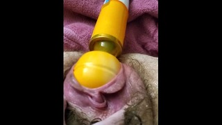 Wand Wrecked Puss Pisses a Short