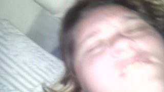 Fat Pussy is Stuffed and Absolutely Filled With Cum Close Up of Filt