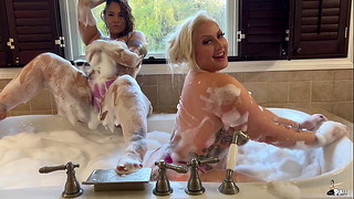 Mz. Dani and Scarlett Get Sexy and Wet in the Jacuzzi