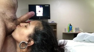 Deep Throating A Fat Cock