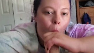 Daddy’s slut swallowing a load.