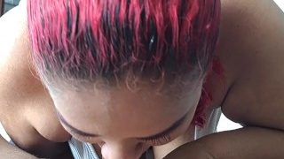 I love making my stepmom horny, she swallows my whole cock