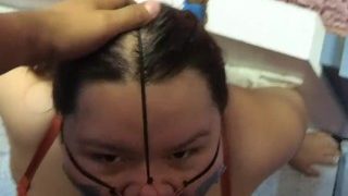 Me Follo Su Hermosa Cara, Me Corro Dentro De Sus Fosas Nasales Y El Semen Sale Por Su Boca