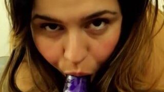 Orange Lingerie Toy Bj Tease