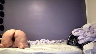 Watch My Naked Fat Ass Stuggle To Make My Bed And Let Off One Little Fart