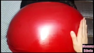 Long perfect session with bbw step mom in latex & boots