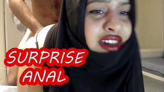 Aching Surprises Asshole With Married Hijab Lady 70!