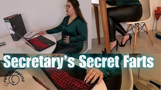 Bubbly Fart Blasts: Secretary’s Secret Stinkers