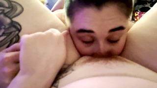 POV close up pussy eating