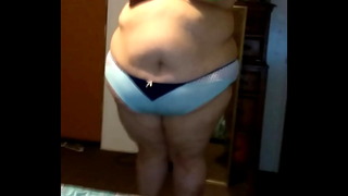 Amber crider fat ass shows panties and bikini top