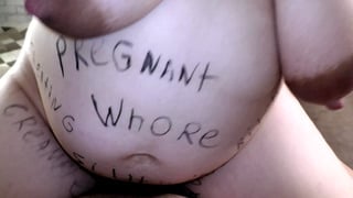 Pregnant Bbw Cheating Milf Milky Mari Covered In Dirty Body Writings Dominates Her Cuckold Hubby Until Creampie!
