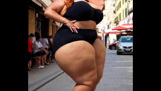 Thick BBW dancing animation (Ai generated)