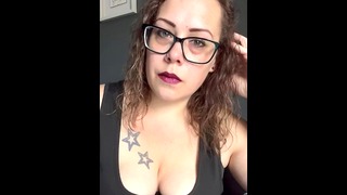 BBW stepmom MILF wake and bake 420 JOI cum with me
