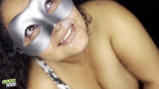 Brazilian BBW having group sex in swingers club