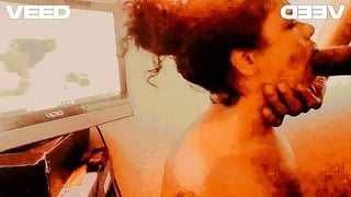 EBONY BIG BREAST BBW INDIAN BROWN SKIN BIG TITS AND HUGE BBC BLOWJOB