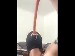 Deepthroat training with 40cm toy