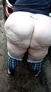 Ssbbw pawg fucking outside public