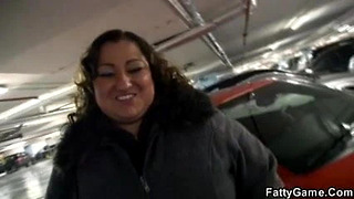 Plump babe seduces him in the dance studio