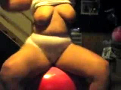 Sexy BBW Belly Dance and Bounce Exercise Ball 1 of 2