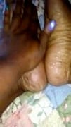 Oily Ebony BBW Feet Rub