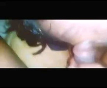 Amateur ebony BBW blowjob with awesome facial