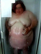 Big Belly Mama Takes A Shower