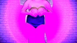 BBW Big Boobed Wife Milky Mari In Bunny Girl Cosplay At Halloween 2023! Teasing You And Milking Own Lactating Boobs!
