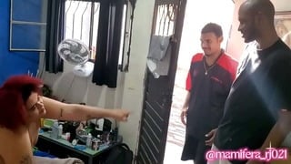 Disk Mam&iacute;fera: Andre O Grego and Dom Pablo RJ messed with the ass of the biggest bbw trans in RJ