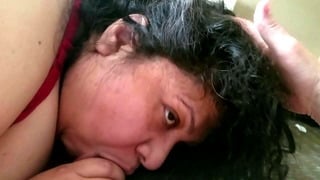 Mature bbw latina wife sucking cock