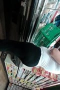 Thick latina and bbw ebony at supermarket
