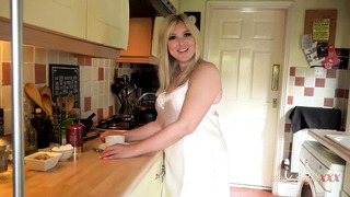 AuntJudysXXX – Your Busty BBW Wife Charlie Rae Sucks Your Cock in the Kitchen (pov)
